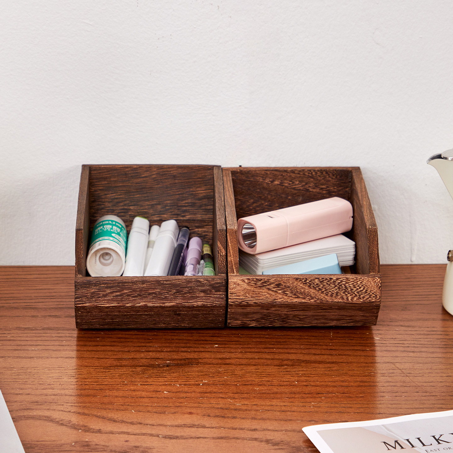 实木桌面收纳盒通用置物盒办公收纳整理复古首饰钥匙杂物茶叶盒,淘宝优惠券,粉丝福利购,淘宝优惠卷