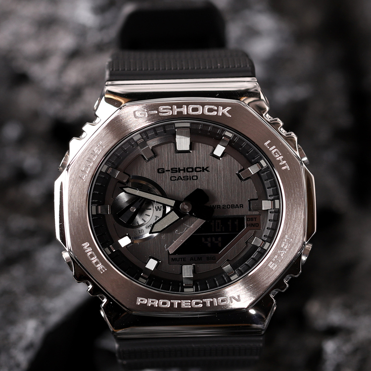 Casio Wang Yibo's same watch G-SHOCK Farm Oak men's electronic waterproof GM-2100-1A