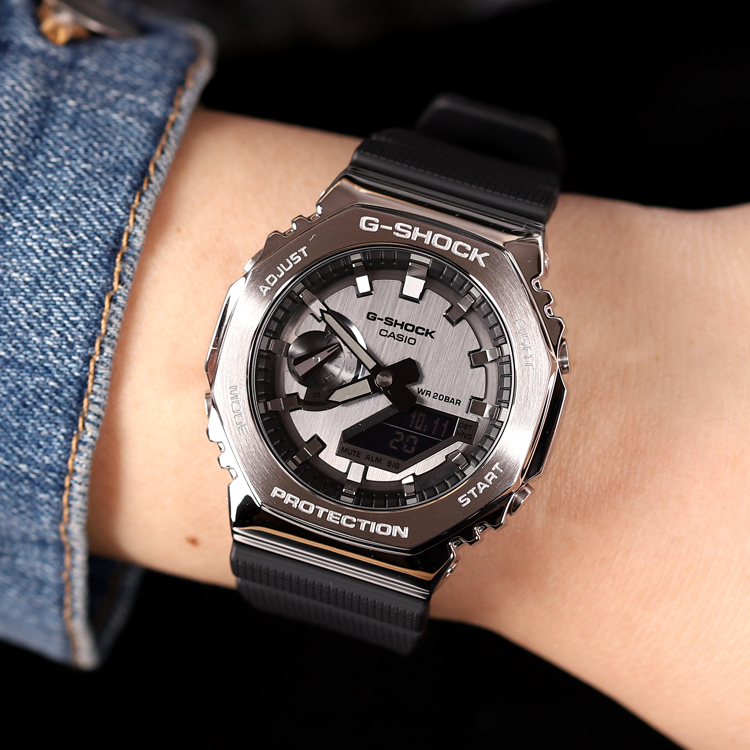 Casio Wang Yibo's same watch G-SHOCK Farm Oak men's electronic waterproof GM-2100-1A