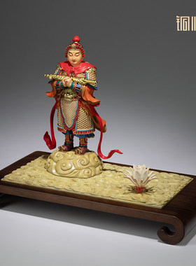 铜师傅《昙花一现为韦陀》客厅书房铜摆件 办公室装饰工艺品