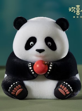 欢喜小将树脂可爱熊猫装饰品礼品