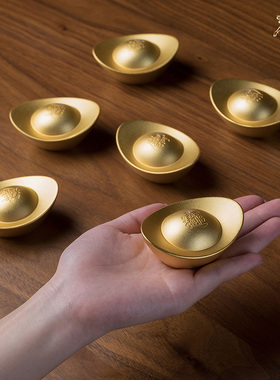 铜师傅元宝实心中式礼品铜工艺品