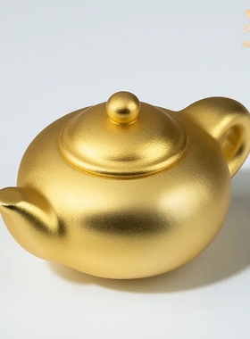 铜师傅铜中式把把胡装饰茶壶礼品