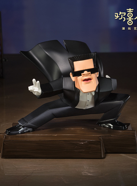 铜师傅欢喜小将《甫光系列》于荣光联名作品 发声手办桌面小摆件