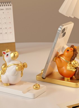 马年吉祥生肖马手机支架摆件
