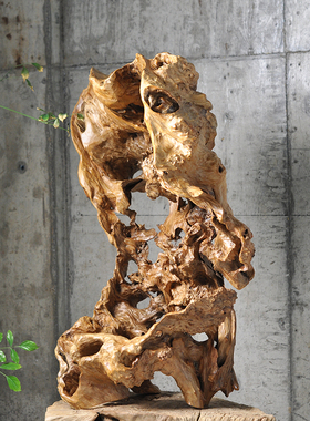 自然原枯木筋骨摆件中式茶室精工