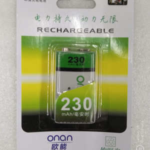 ONAN欧能九伏方块充电电池9V6F22麦克风话筒检测仪器仪表专用电池