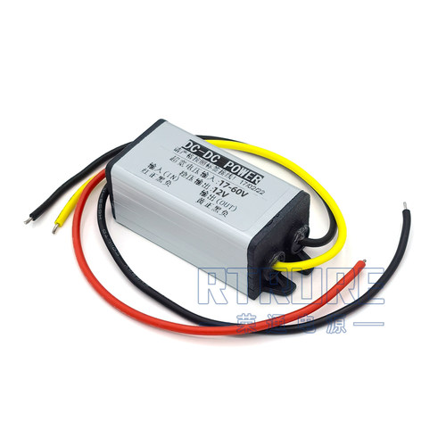 防水DC直流60V48V36V24V转12V车载降压电源转换器12v转5v变压模块-图3