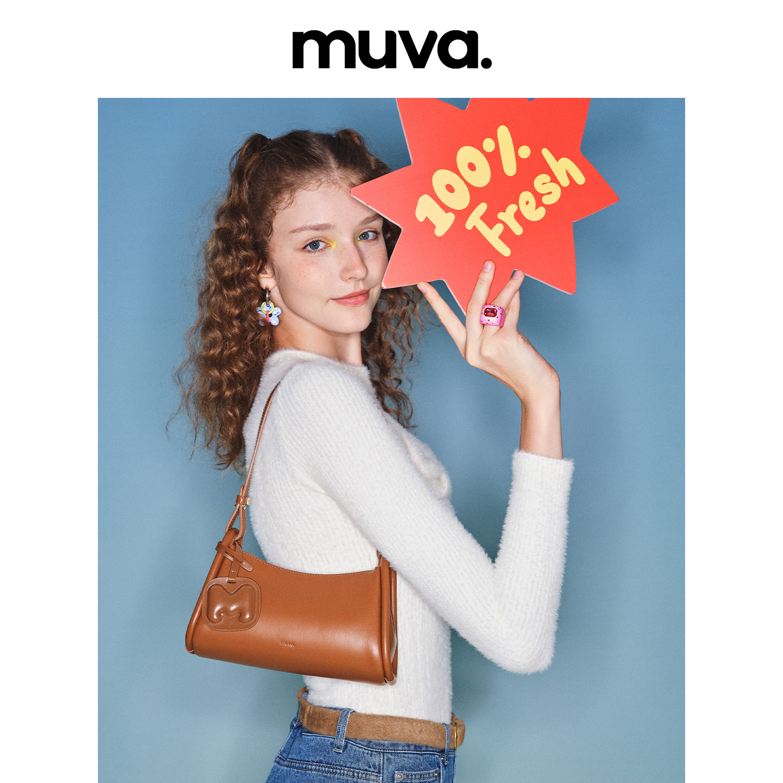 Muva MUVA时尚小众设计腋下包真皮高级感女士单肩包2022新款通勤包包_虎窝淘