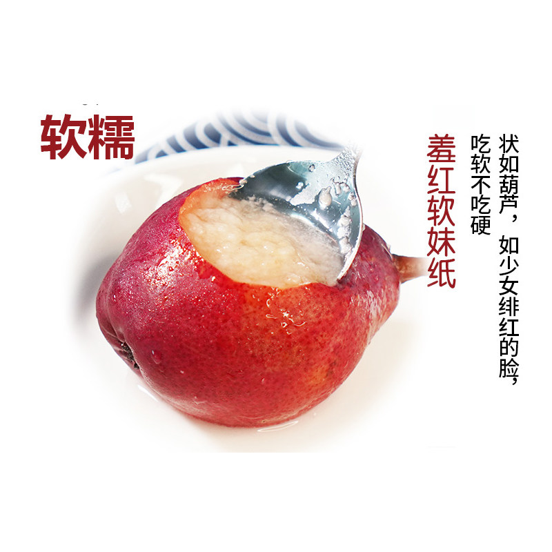 新鲜水果现摘红啤梨香甜大果应季当季农产品多汁红皮梨5斤装包邮_虎窝淘