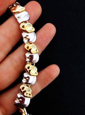 小象金银色欧美风独家孤品手链