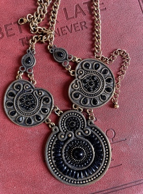 设计师作品神秘民族风格质感锁骨链【满百包邮/孤品独件】