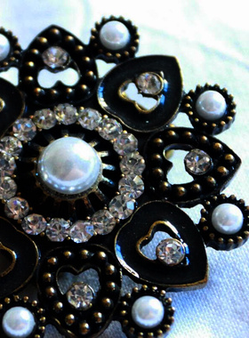 夸张黑色欧美风复古独家孤品戒指