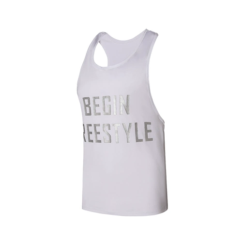 Жилет, баскетбольная быстросохнущая белая спортивная футболка для спортзала без рукавов, для бега