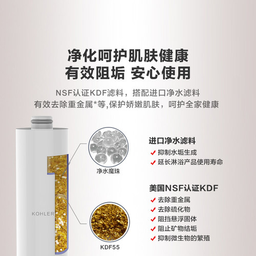 科勒随心雨淋浴净化器滤芯K-R75751T-NA - 图3