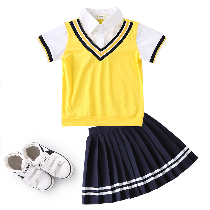 幼儿园园服套装小学生校服夏季毕业拍照老师教师工作服班服英伦风