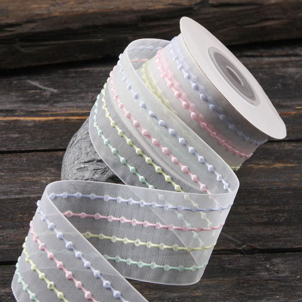 马卡龙彩虹刺绣雪纱带二次元痛包丝带卡通儿童发饰装饰礼盒绑带,淘宝优惠券,粉丝福利购,淘宝优惠卷