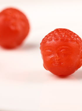 天然山南红玛瑙宝宝佛头散珠diy