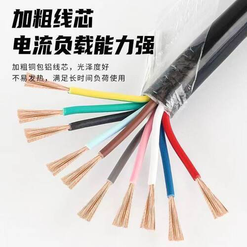 AVVR/RVV护套线控制线多芯信号线电源线2芯3芯工业国标阻燃电缆线 - 图0