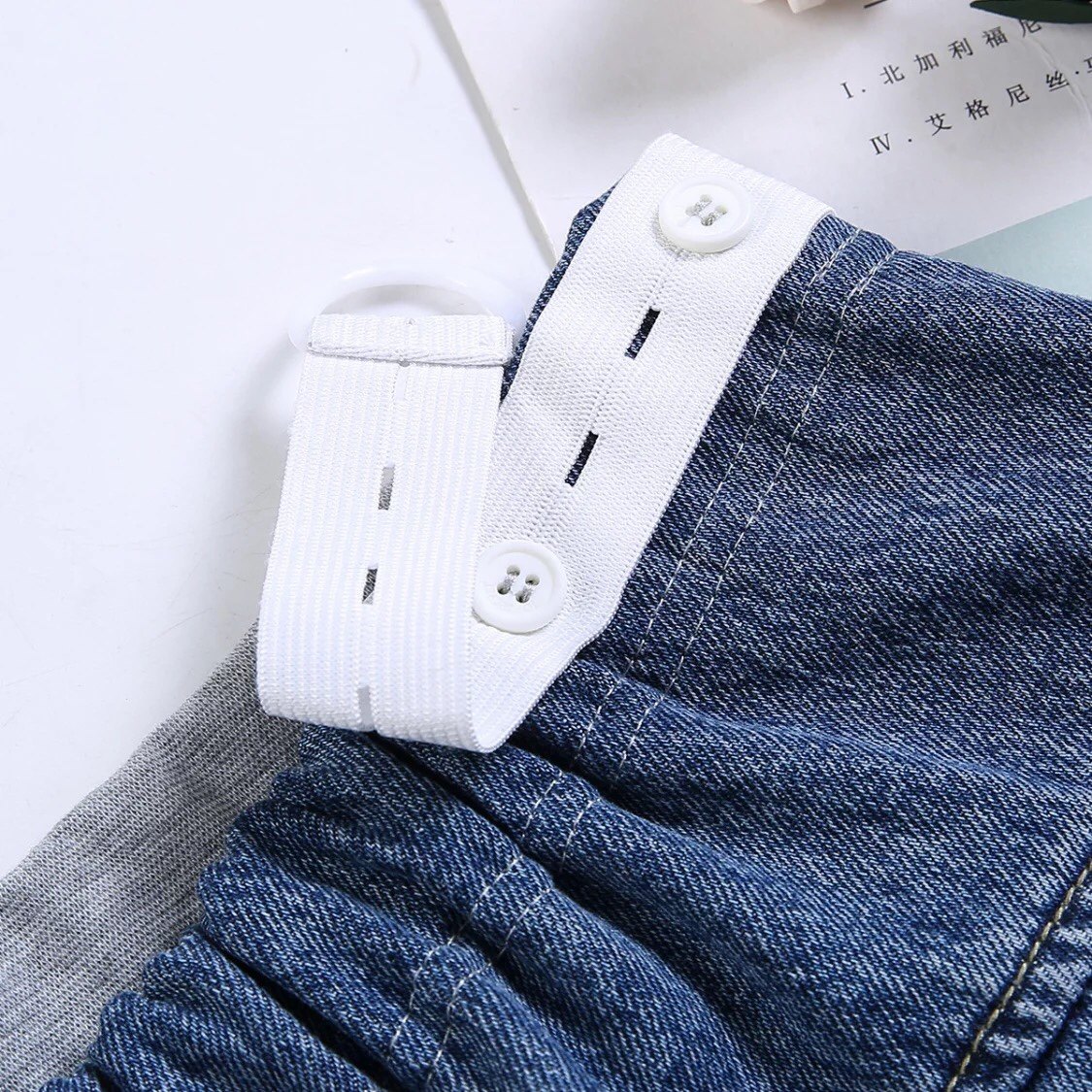 孕之彩冬款全棉牛仔裤宽松小直筒加绒加厚老爹裤高腰可调节孕妇裤,淘宝优惠券,粉丝福利购,淘宝优惠卷