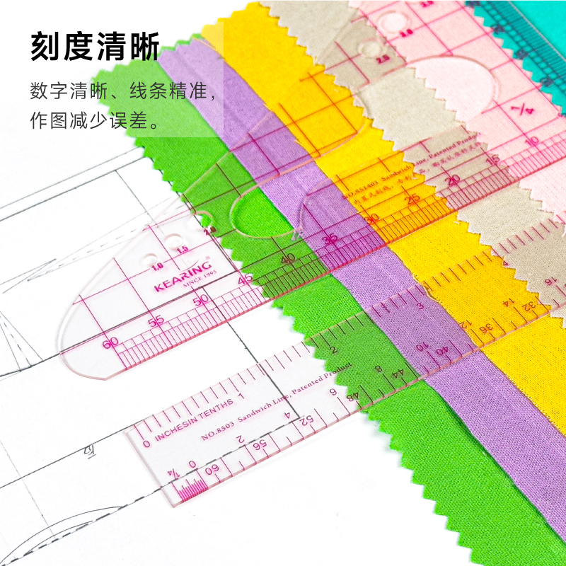 科灵比例尺服装打版多功能三角尺制版缩放尺1:3 1:4 1:5绘图尺 - 图3