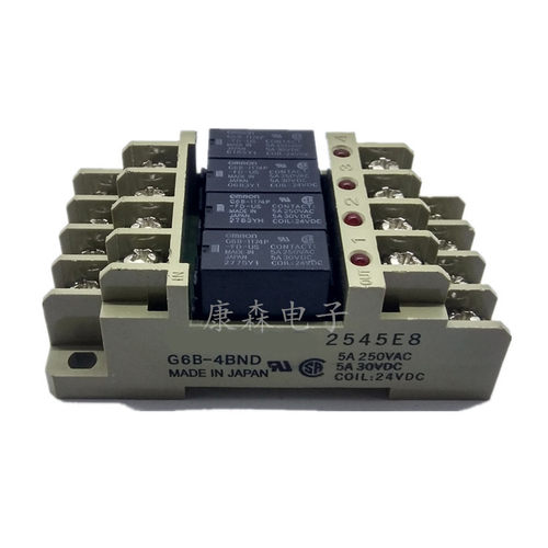 欧姆龙G6B-1174P-FD-US-24VDC配G6B-4BND底座 终端继电器模块模组 - 图1