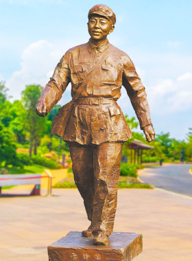 校园文化名人全身像户外玻璃钢