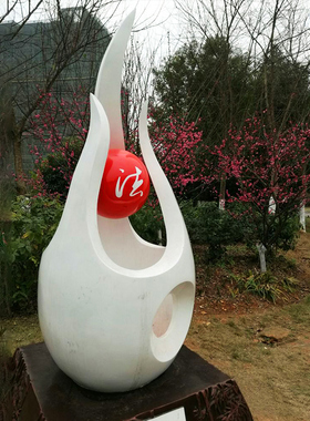 城市廉政主题公园文化不锈钢抽象艺术金属小品法泉雕塑户外摆件