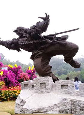 八路军人物雕塑定制长征纪念馆