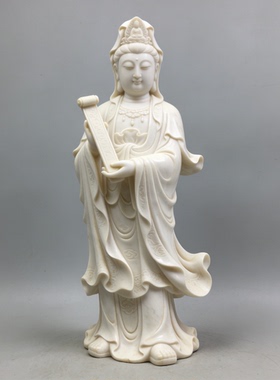 名人雕塑神话人物妈祖汉白玉石雕校园广场汉白玉艺术文化摆件定制