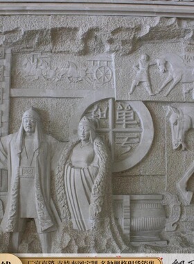 革命风八路军纪念馆人物雕塑