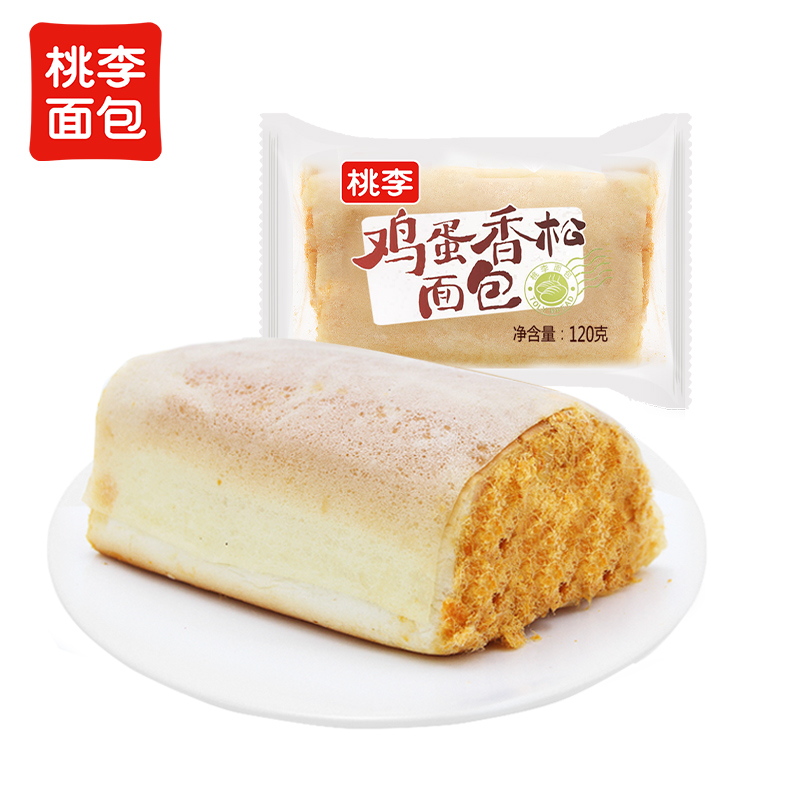 桃李短保面包鸡蛋香松包600g面包整箱早餐面包下午茶
