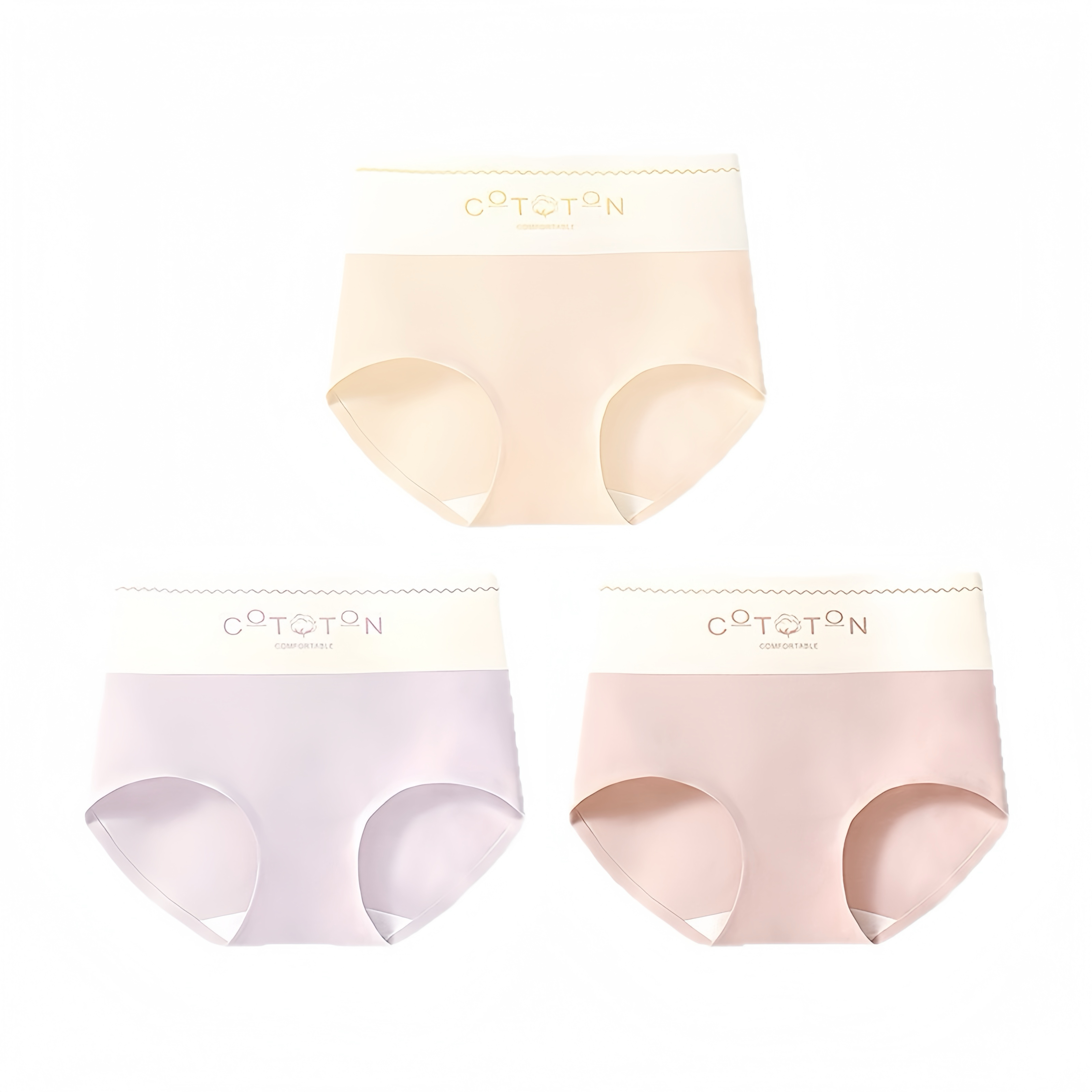 A类棉60支长绒棉高腰收腹女士内裤女10A透气蚕丝抑菌裆女生 - 图3