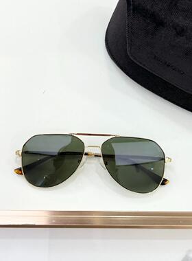 TOMFORD汤姆福特FT0853金色金属飞行员绿色Tinted镜片