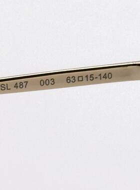 SAINT LAURENT圣罗兰SL 487 003女金色棕色太阳眼镜墨镜SL487