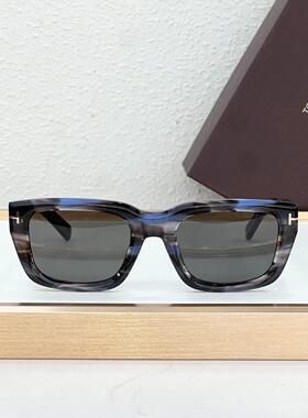 TOMFORD汤姆福特FT1327方形墨镜太阳眼镜52 22 145蓝色棕色框架深