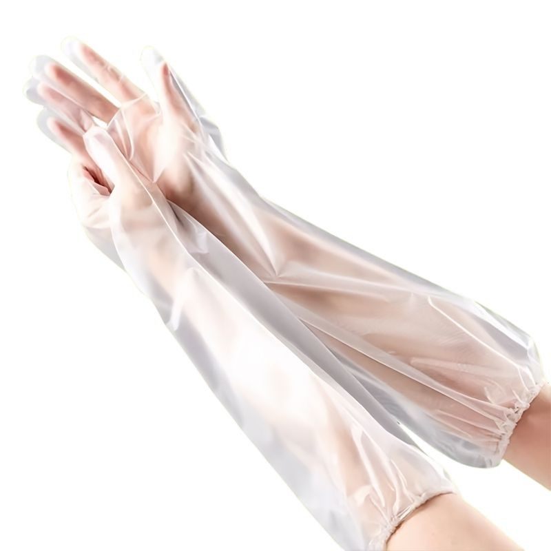 一次性加厚耐磨手套束口加长版洗碗厨房耐用贴手防水家务防护手套,淘宝优惠券,粉丝福利购,淘宝优惠卷