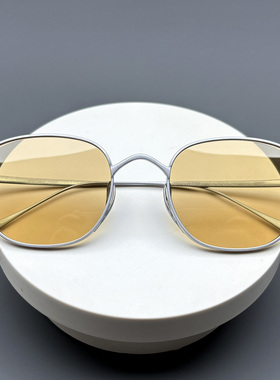 本万年龟纯钛日式方框大脸墨镜男