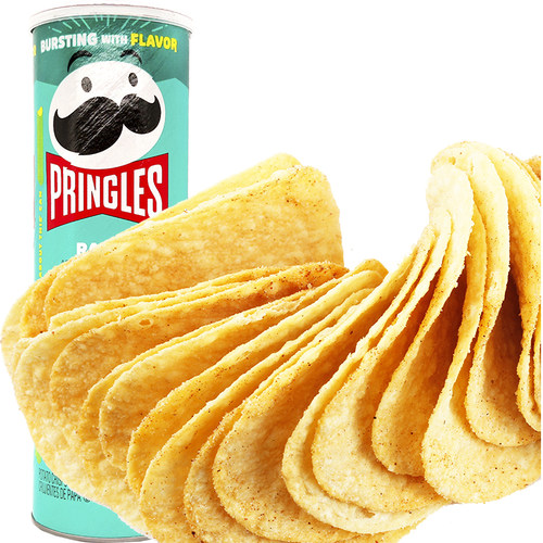 美国进口Prinles/品客薯片香浓牧场味158g进口膨化食品休闲零食品 - 图2