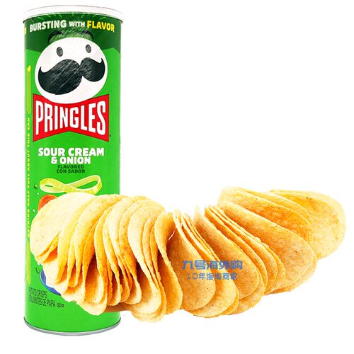 美国进口Prinles/品客薯片香浓牧场味158g进口膨化食品休闲零食品 - 图0