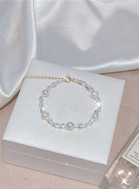 水晶手链现货桃花优雅女闺蜜