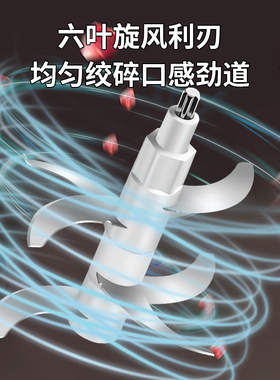 伯旺家用电动绞肉机新款3档6刀片