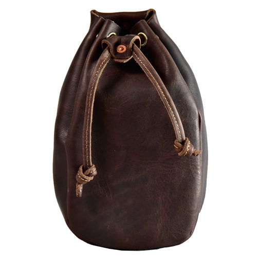 Кожаная поясная сумка, трендовый ремень, на шнурках