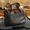 American retro waxed canvas briefcase pure copper hardware