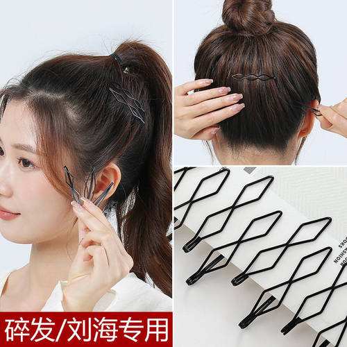 刘海碎发夹无痕后脑勺夹子发卡简约侧边网红女卡子头发一字夹头饰 - 图0