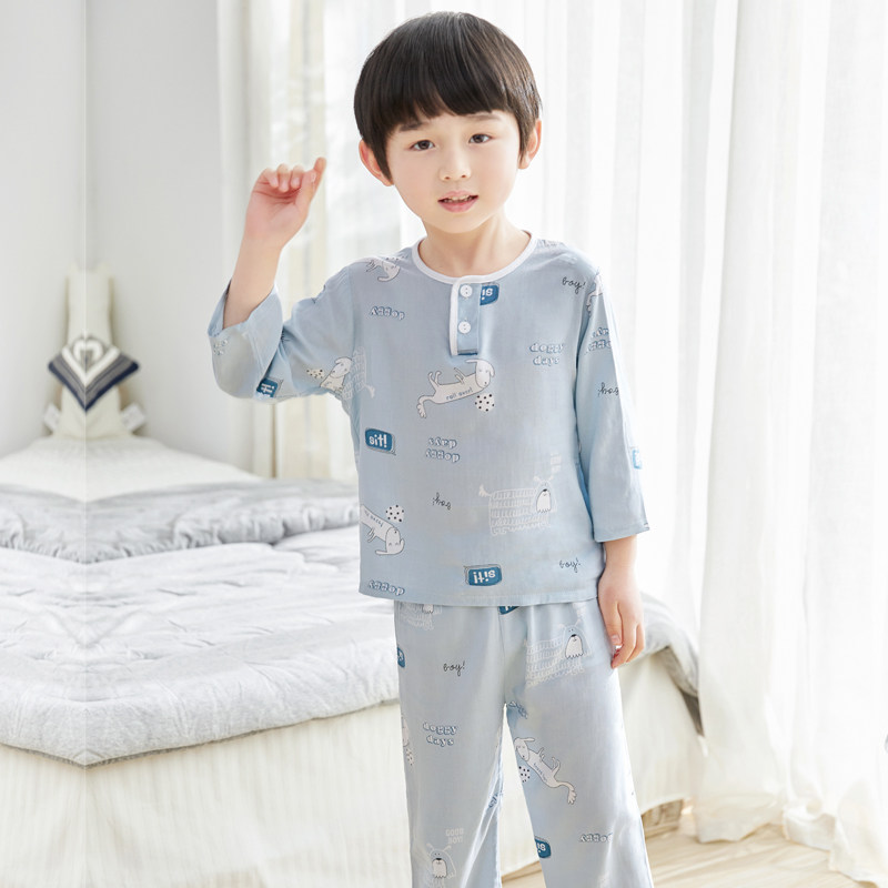 夏季中大童卡通棉绸睡衣套装家居服 朵朵莉家居服套装