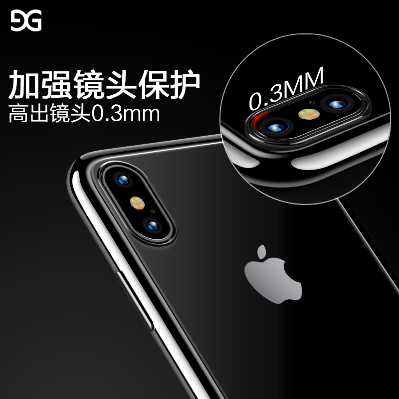 iPhoneX手机壳苹果XsMax新款6s/7/8plus透明套Xs硅胶防摔xr潮软套 - 图2