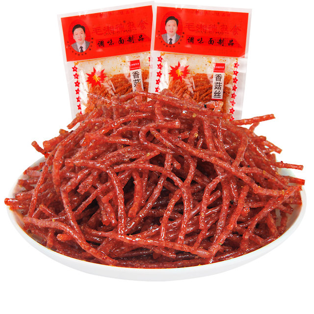 Shredded shiitake mushrooms 20g*30 bags spicy strips spicy slices nostalgic vegetarian meat