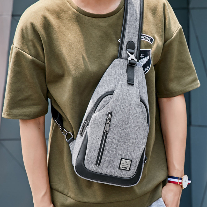 男士休闲胸包 audpiget杜彼男士包袋