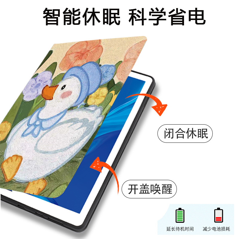 ipad9保护套2022带笔槽air5油画10.9英寸第九八七代10.2平板壳mini6/4防摔软3全包10硅胶防摔2018pro卡通11壳-图1